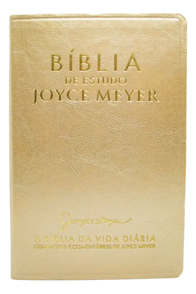 Bíblia De Estudo Joyce Meyer | NVI | Letra Média | Capa Dourada