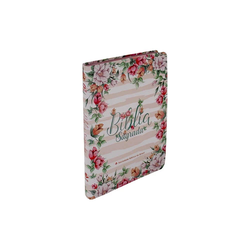 Bíblia Sagrada | NAA (Capa Floral Rosa)