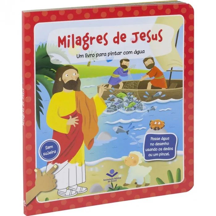Um Livro para Pintar com Água | Milagres de Jesus