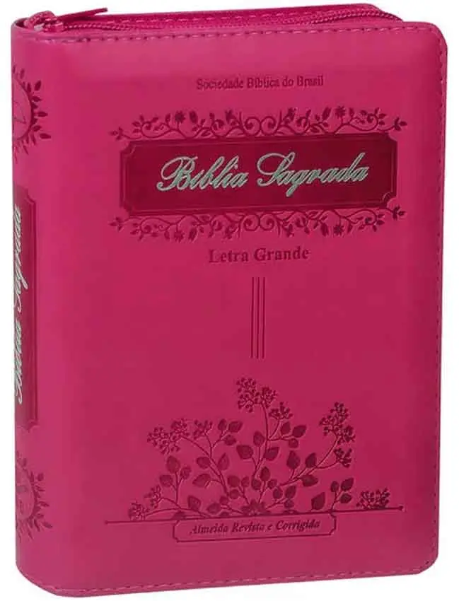 Bíblia com Pink | Capa Sintética (Índice Digital)