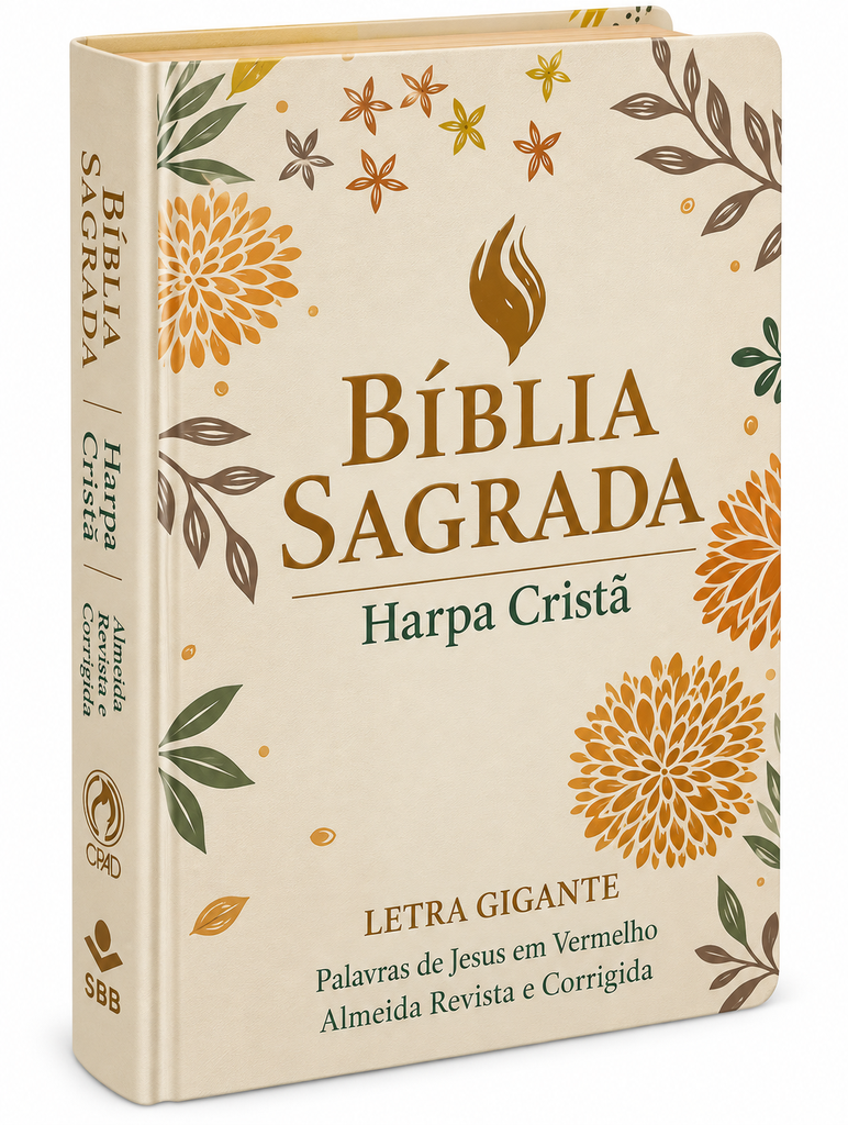 Bíblia Sagrada Harpa Cristã | ARC (Letra Gigante Palavras de Jesus em Vermelho)