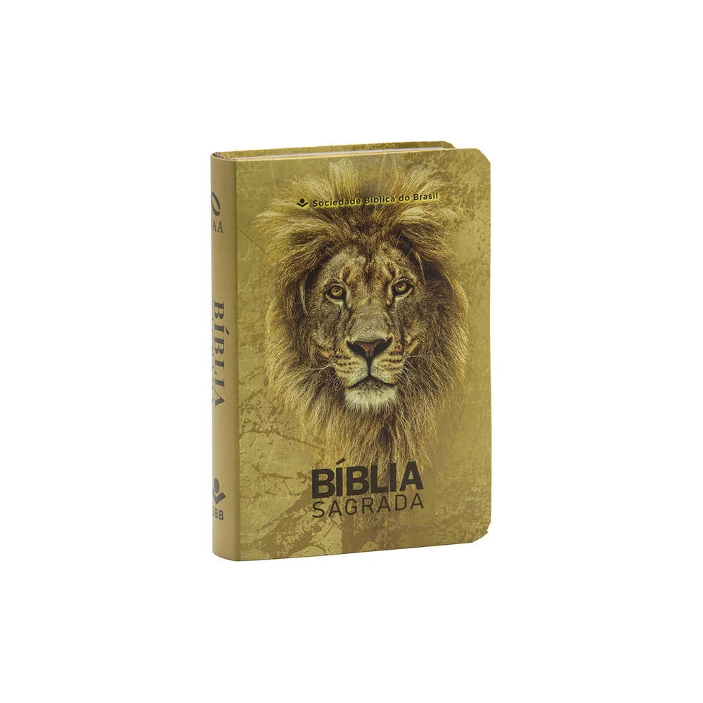 Bíblia Sagrada | NAA (Capa Leão Dourado, Edição Bolso)