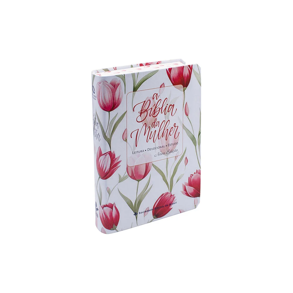 Bíblia da Mulher | NAA (Capa Ilustrada Tulipa Vermelha)
