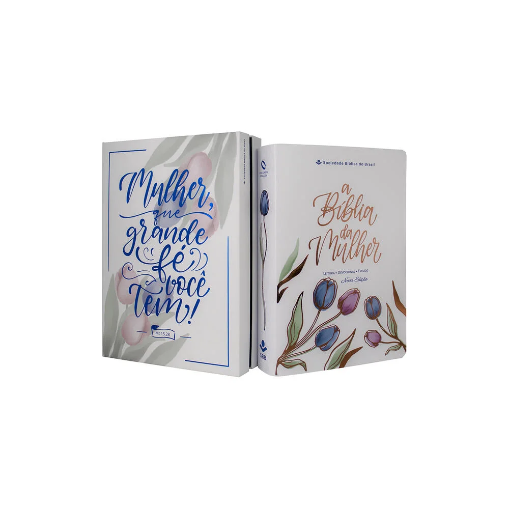 Bíblia da Mulher | NAA (Capa Tulipa Roxa, Mt 15:28)