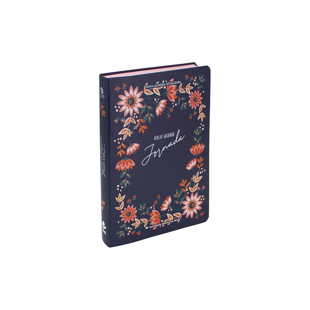 Bíblia Sagrada Jornada | NAA (Capa Floral Azul)