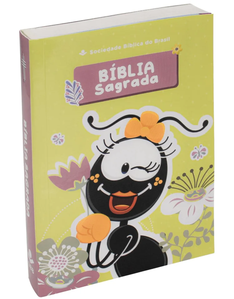 Bíblia Sagrada Smilinguido Capa brochura flexível amarelo 