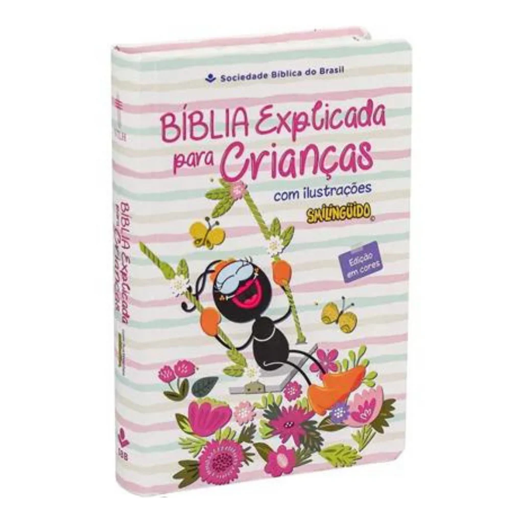 Bíblia Explicada para Crianças Ilustrada | Capa Dura (Rosa)
