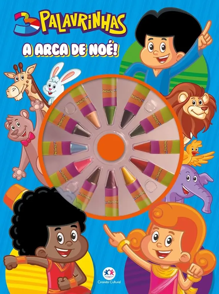 livro para colorir 3 Palavrinhas: A Arca de Noé