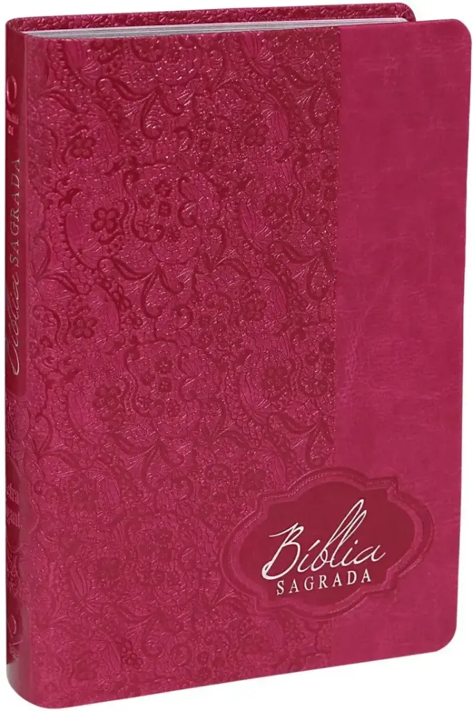 Bíblia Sagrada ARA LG  Capa Sint. Renda Pink Alpha