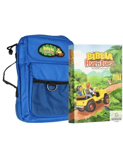 [PL1200904] Bíblia Aventura Para Crianças | NVI | Capa Especial com Bolsa Azul