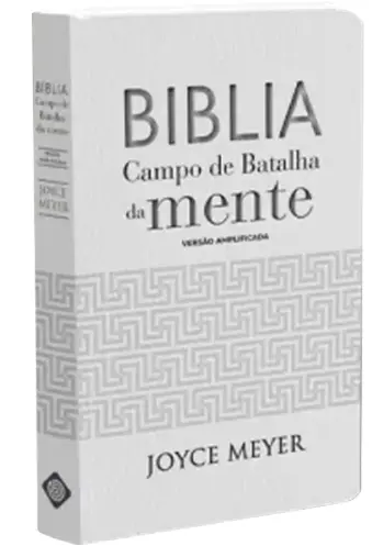 [PL1600099] Bíblia Campo de Batalha da Mente | NVA | Letra Normal | Capa Luxo Branca
