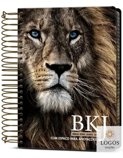 [PL1700039] Bíblia King James 1611 Anote Leão Adonai | BKJ (Letra Normal, Com Espaço Para Anotações)