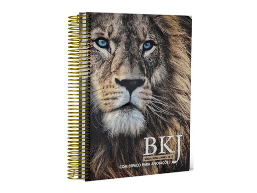 [PL1700039] Bíblia King James 1611 Anote Leão Adonai | BKJ (Letra Normal, Com Espaço Para Anotações)