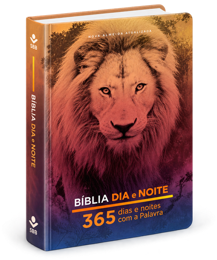 [NA063BDN-LEÃO] Bíblia Dia e Noite 365 | NAA (Capa Dura Leão)