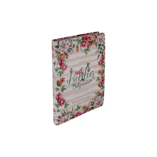 [NA81-FLORAL] Bíblia Sagrada | NAA (Capa Floral Rosa)