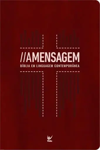 [HS5005] BIBLIA MENSAGEM LETRA GIGANTE CAPA VERMELHA