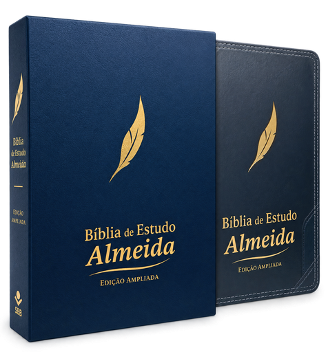 [NA085BEA-AZ] Bíblia de Estudo Almeida | ARA (Edição Amplificada)
