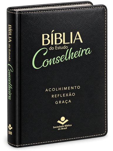 [NA085BEC-PT] Bíblia de Estudo Conselheira | NAA (Capa Sintética Preta)