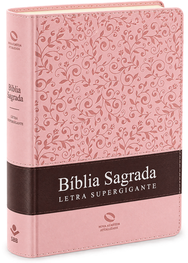 [NA085TILSGILV-RS-MRN] Bíblia Sagrada | NAA (Letra Supergigante, Capa Rosa Florida)