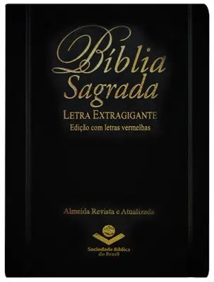 [RA085TILEXGLV-PT] Bíblia Sagrada | ARA (Letra Extragigante, Edição Letras Vermelhas, Capa Preta)