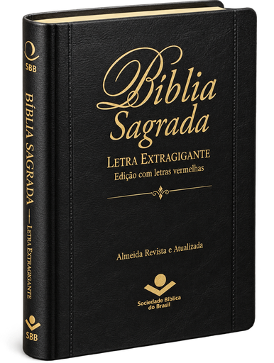 [RA085TILEXGLV-PT] Bíblia Sagrada | ARA (Letra Extragigante, Edição Letras Vermelhas, Capa Preta)