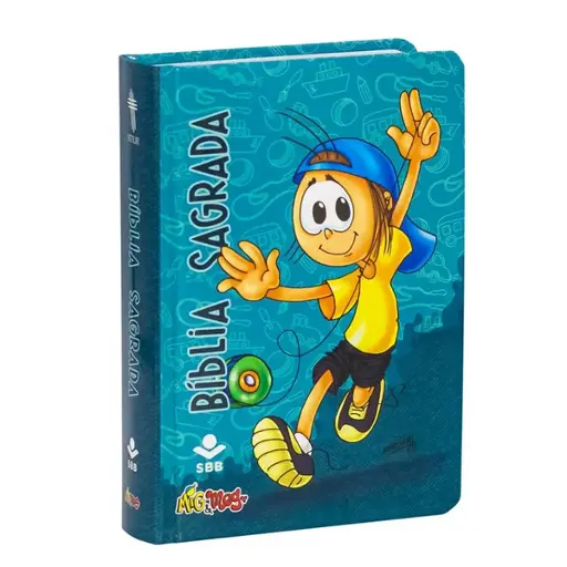 [NTLH043LMFBPMM] Bíblia Sagrada Mig&Meg - Capa dura azul