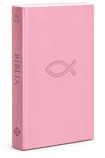 [PL1600134] Biblia Sagrada | NVI (Capa Flexível Rosa, Peixe)