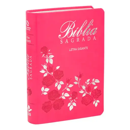 [NA065TILGI-PK-FLOR] Bíblia Sagrada | NAA (Letra Grande, Capa Sintética Pink Flor)