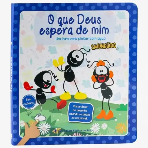[TNL563TS-AZUL] Um Livro para Pintar com Água | Smilinguido Azul