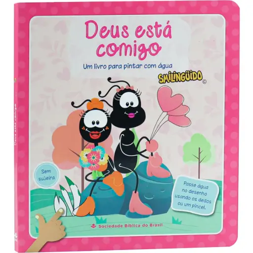 [TNL563TS-ROSA] Um Livro para Pintar com Água | Smilinguido Rosa